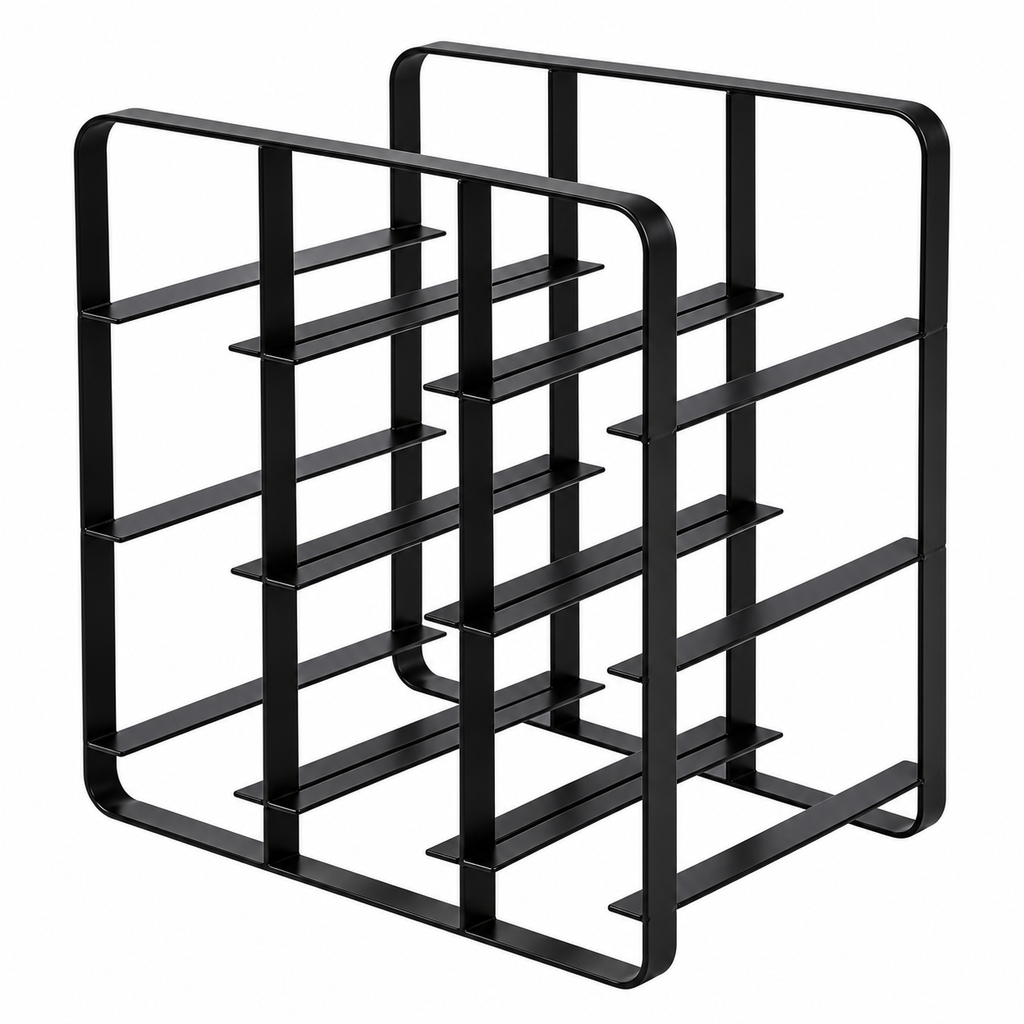 Porte-bouteille en métal - Design cuisinier - vue produit