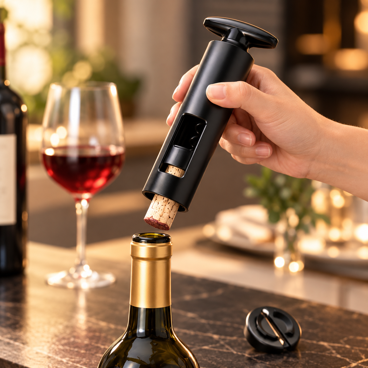 Tire-bouchon manuel pour bouteille de vin