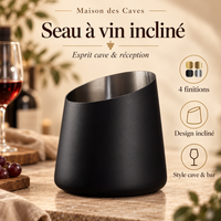 Seau à vin en acier - Rafraîchisseur de bouteille - vue produit
