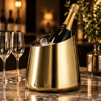 Seau à vin en acier - Rafraîchisseur de bouteille - mise en situation